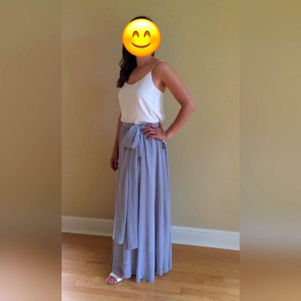 Chiffon High Waist Pleated dress